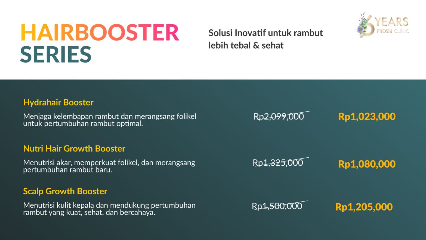 Hairbooster Series: Solusi Baru dari Prossi Clinic Untuk Atasi Rambut Rontok